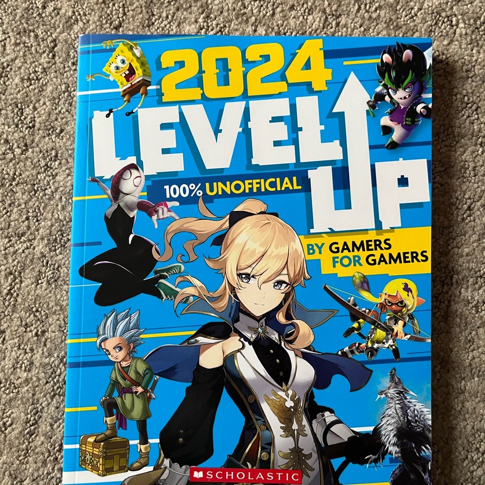 Scholastic 2024 Level Up Gaming Guide - Blue Cover